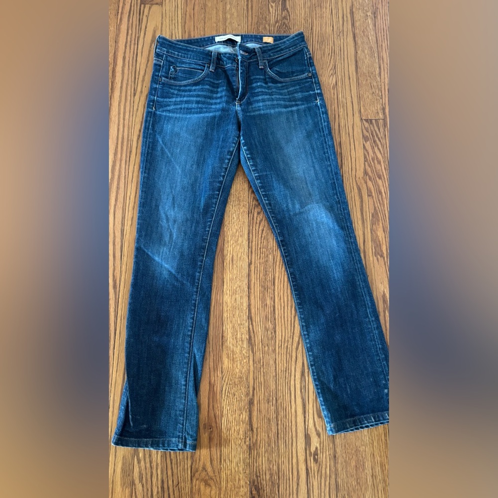 Pilcro Women's Straight-Leg Jeans in Dark Blue Wash